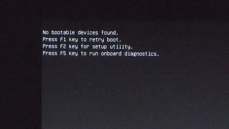 no boot device